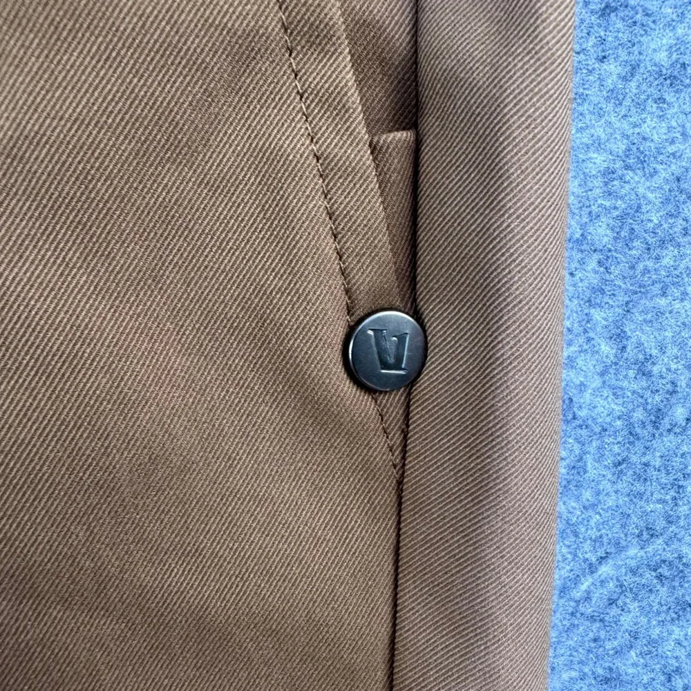 Vuori Meta Pant Mens 34 Tobacco Brown Performance Chino V427 Slim Straight